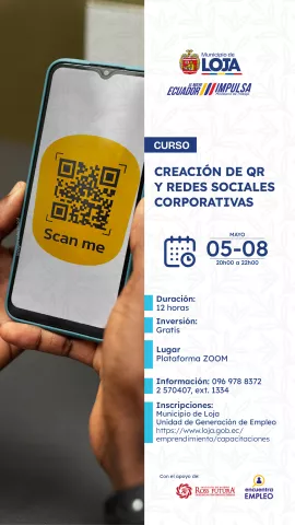 Permite crear QR gratis integrando el enlace de tu perfil de Instagram, Facebook o LinkedIn directamente en diseños de post o tarjetas de presentación.