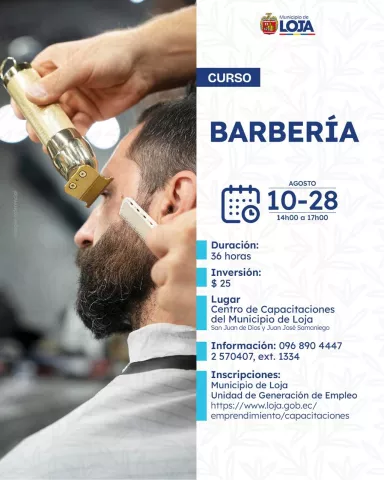 prende técnicas de corte, perfilado de barba, atención al cliente y las últimas tendencias de la mano de profesionales.