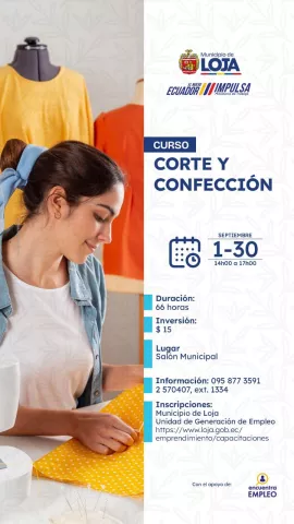 ¡Da vida a tus ideas con corte y confección! 