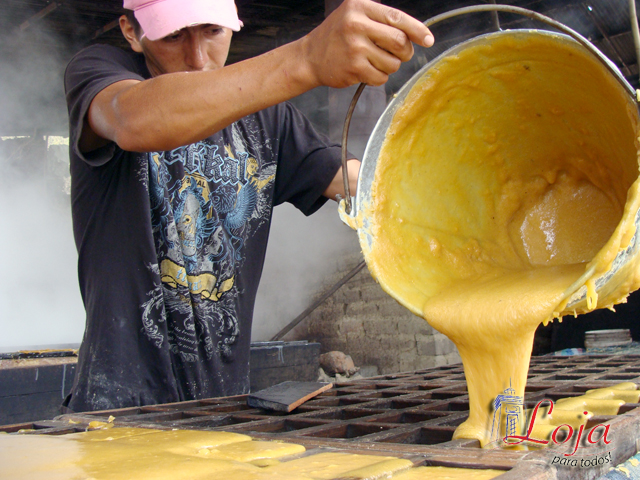 La sustancia es colocada en paneles